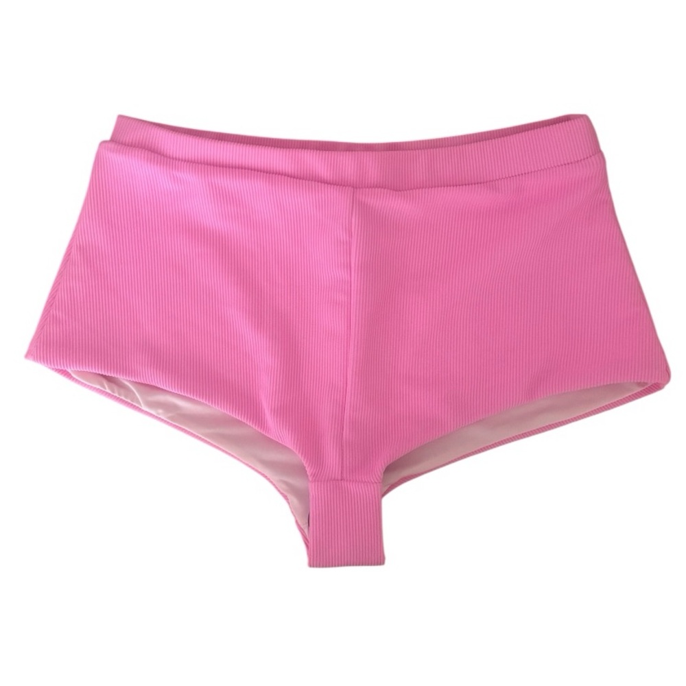 NWOT Beach Riot NYX Ribbed Bottom - Prism Pink - Picture 2 of 4